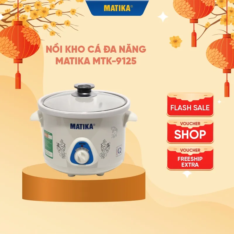Ảnh Nồi Kho Cá Đa Năng MATIKA Dung Tích 2.5L MTK-9125 1