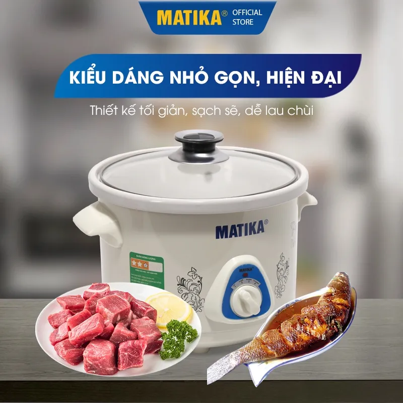 Ảnh Nồi Kho Cá Đa Năng MATIKA Dung Tích 2.5L MTK-9125 4