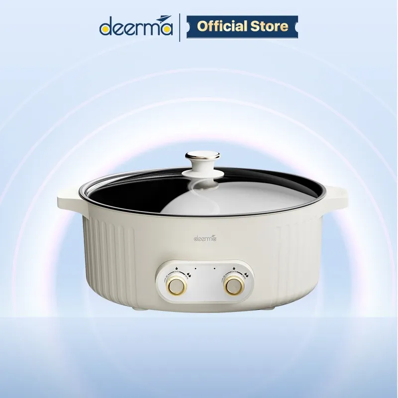 Ảnh Nồi lẩu điện đa năng 2 ngăn Deerma DG50W chống dính, dung tích lớn 6L công suất 2000W - Bảo hành 12 tháng 1