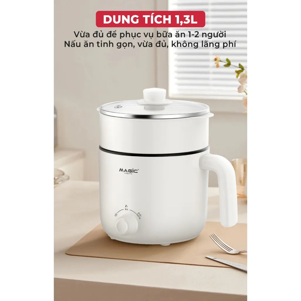 Ảnh Nồi lẩu điện đa năng Magic A-040, dung tích 1.3L, công suất 600W, bảo hành 12 tháng 2