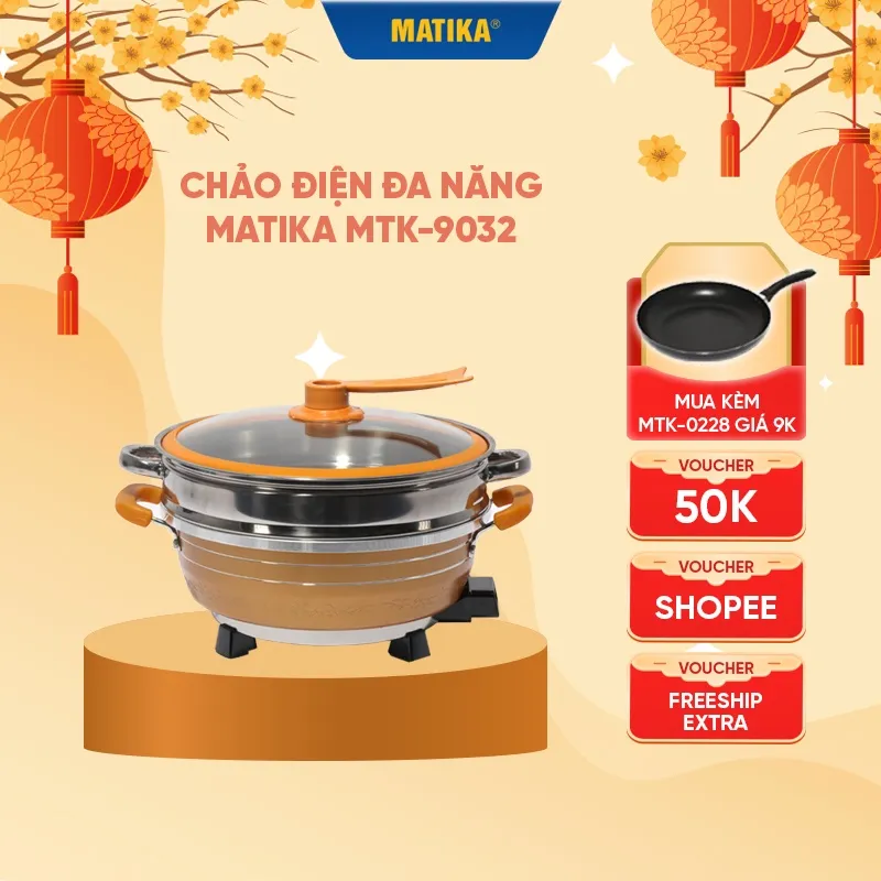 Ảnh Nổi lẩu điện đa năng MATIKA 6L 1800W MTK-9032 1