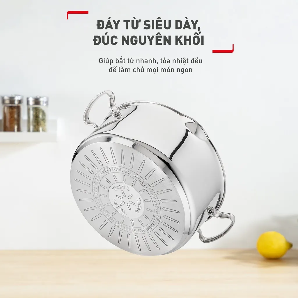 Ảnh Nồi/ quánh Inox đáy từ Tefal Duetto Plus cao cấp (16cm/18cm/20cm/22cm/24cm/28cm) 4