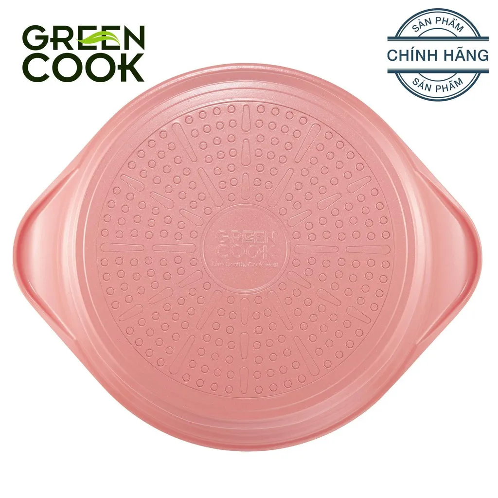 Ảnh Nồi đúc ceramic vân đá đáy từ chống dính PFOA free Green Cook GCS02-20IH 4