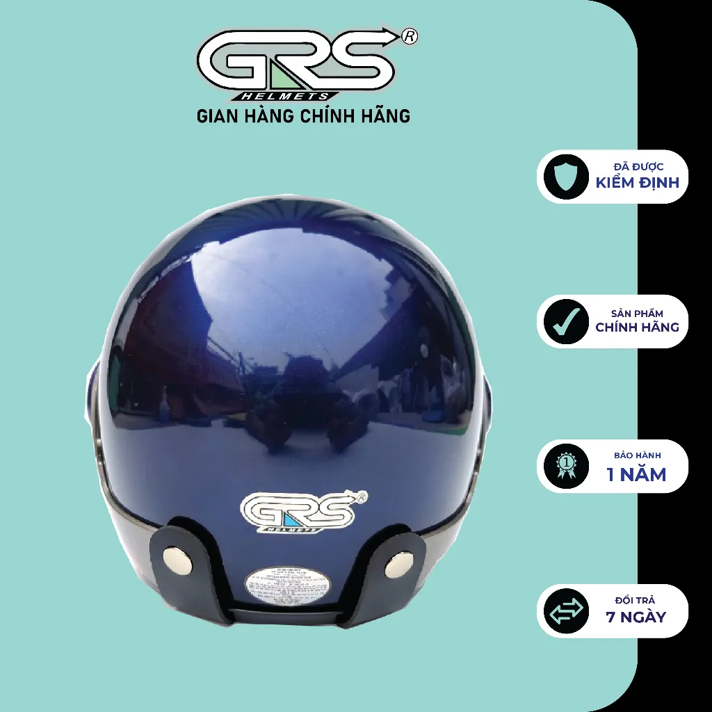 Ảnh Nón bảo hiểm ¾ GRS A318K kính lớn – nhiều màu 4
