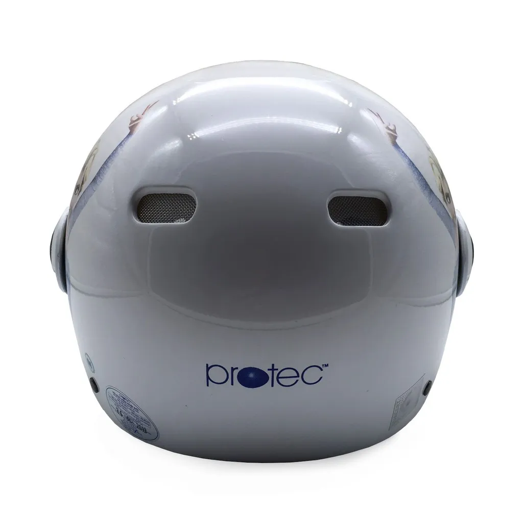 Ảnh Nón bảo hiểm trẻ em 1/2 đầu có kính Protec Kitty, họa tiết nữ hoàng băng giá Frozen 3