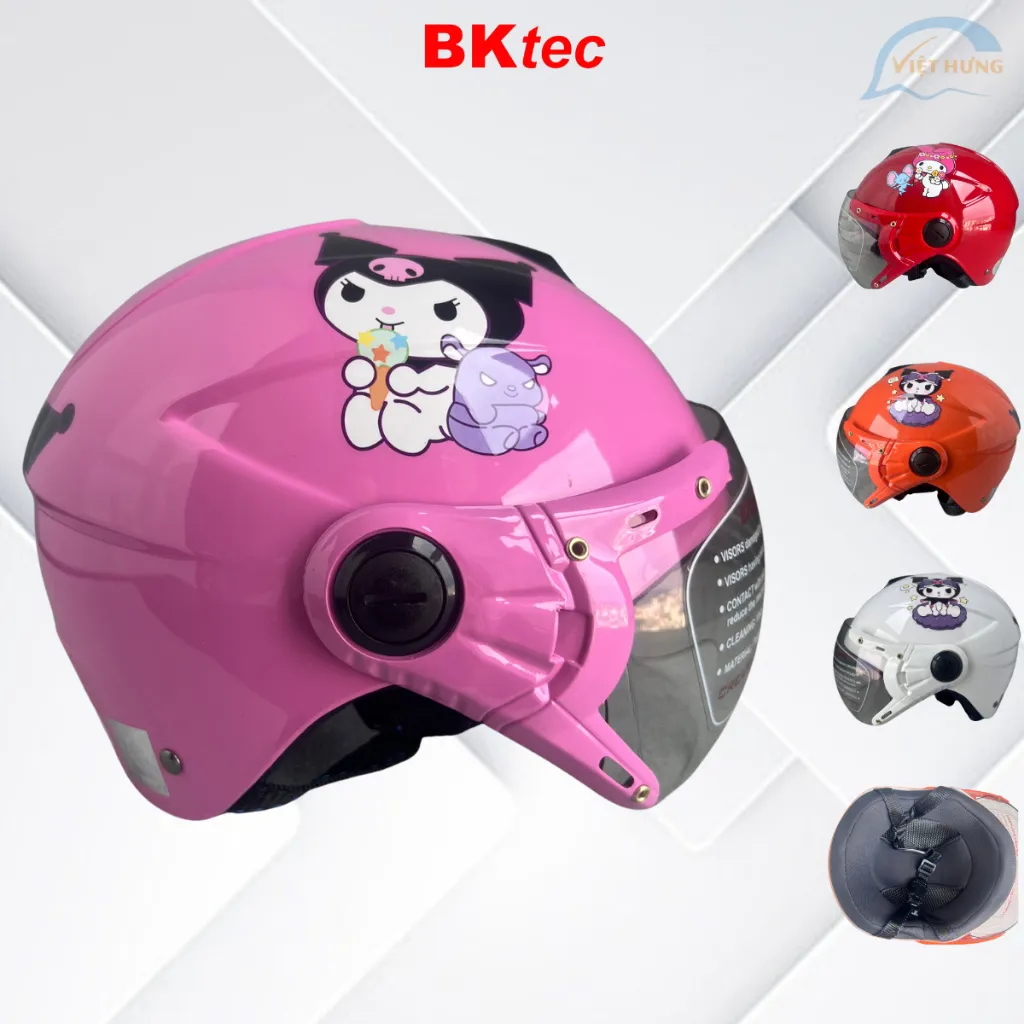Ảnh Nón bảo hiểm trẻ em BKtec BK14 - Dành cho bé từ 5 đến 10 tuổi, bé nặng dưới 30kg, Vòng đầu từ 52-54cm, Bảo Hành 12 tháng 1