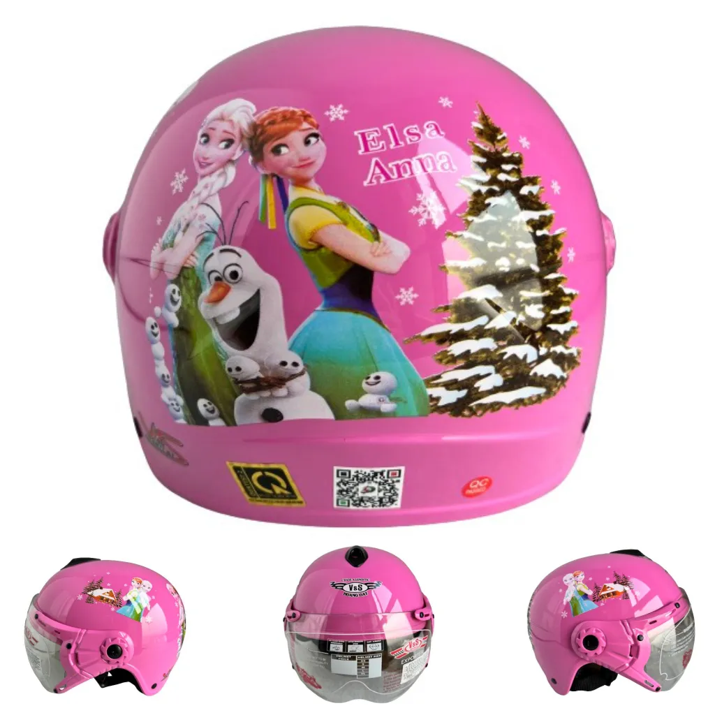 Ảnh Nón Bảo Hiểm Trẻ Em Có Kính Dành Cho Bé Từ 2 - 5 tuổi - V&S Helmet - Siêu nhân - Among US - Kitty - VS103KS 1