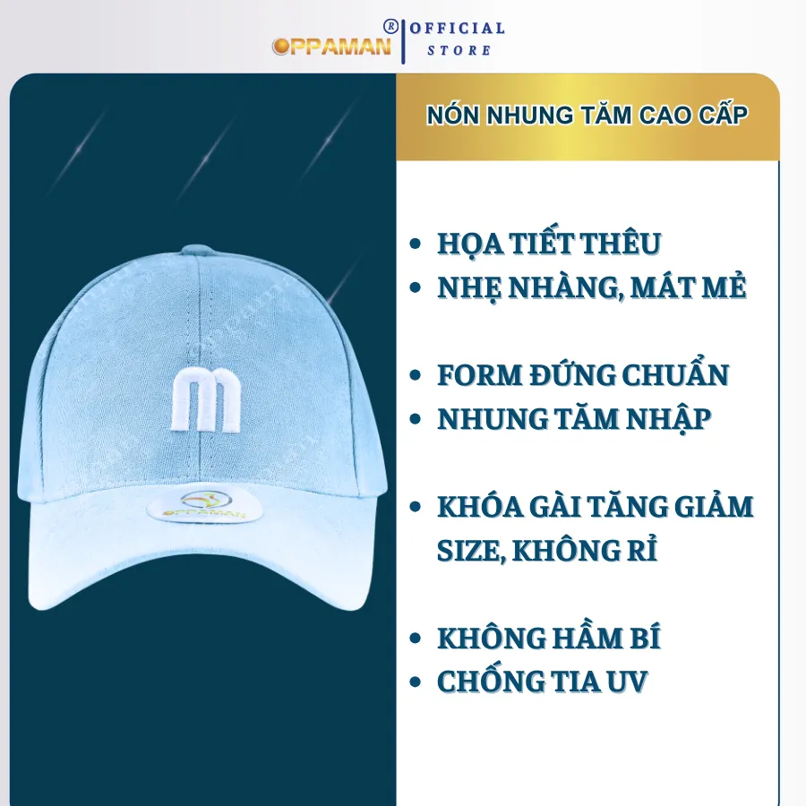 Ảnh Nón kết nam chất nhung nón kết nam nữ nón kết xịn thêu chữ M hàn quốc mũ lưỡi trai chữ M ON3 OPPAMAN 1