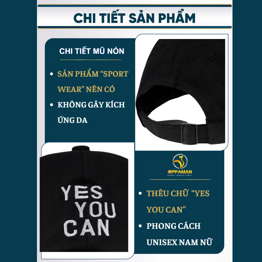 Ảnh Nón kết nam màu đen nón kết đẹp ngầu xịn thời trang trơn nón kết kaki hàn quốc thể thao ON2 OPPAMAN 3
