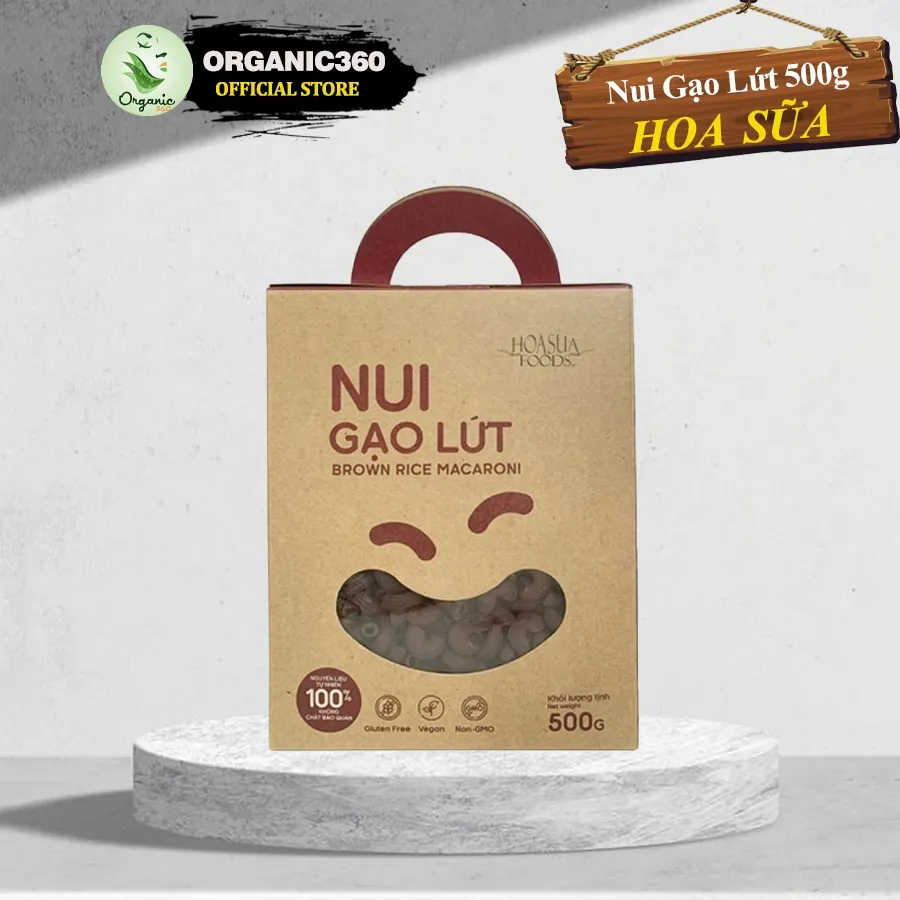 Ảnh Nui Gạo Lứt, Gạo Trắng, Chùm Ngây HOA SỮA Ăn Kiêng Eat Clean Thực Dưỡng 500g 3