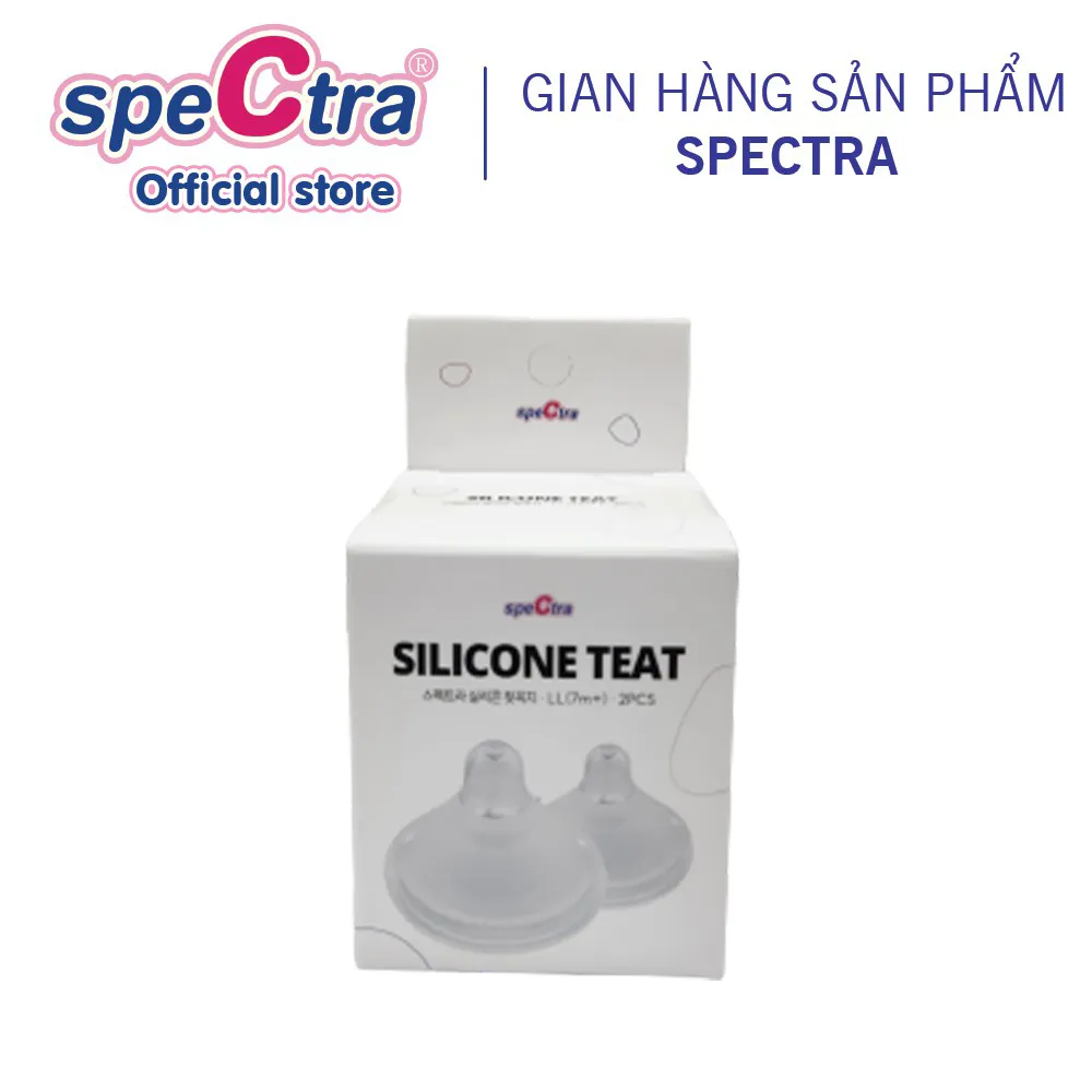 Ảnh Núm ti cổ rộng Spectra Chính Hãng Hàn Quốc Hộp 2 Cái (Size S/M/L/LL) 2