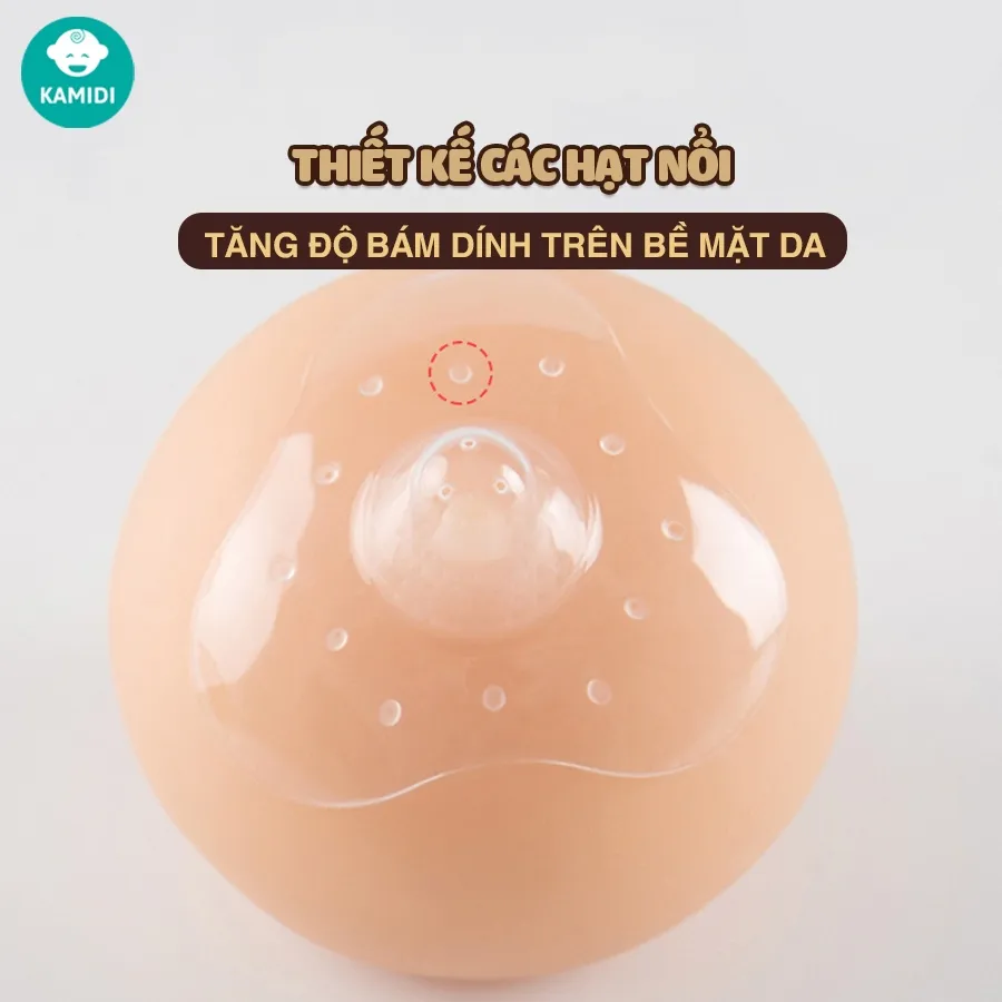 Ảnh Núm Trợ Ti Kamidi Chất Liệu Silicon Co Dãn Mềm Mại Bảo Vệ Đầu Ngực Cho Mẹ Và Hỗ Trợ Cho Bé Ti Song Song Bình Sữa 4
