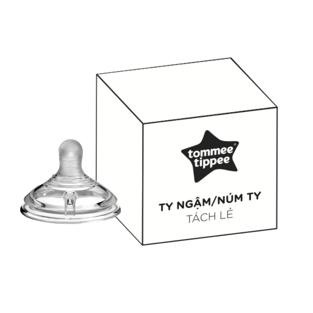 Ảnh Núm Ty Silicon Siêu Mềm Tự Nhiên Cho Bé Tommee Tippee Natural Start Vari Flow Từ Sơ Sinh (Vỉ đôi, tách lẻ) 2