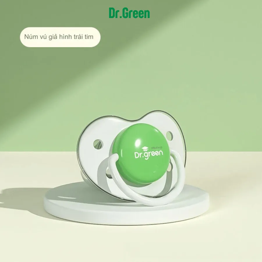 Ảnh Núm Vú Giả Cho Bé Dr.Green 0 - 6 -12 - 24 Tháng | Bé Sơ Sinh | Silicon Siêu Mềm Cho Bé Ngủ Yên 3