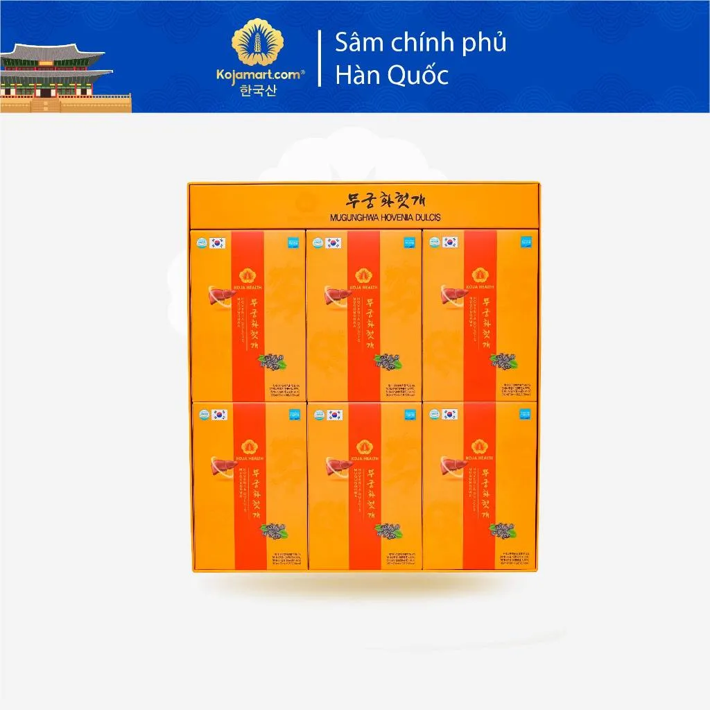 Ảnh Nước bổ gan, mát gan Hàn Quốc Mugunghwa 30 gói x 70ml Korean Red Ginseng 2