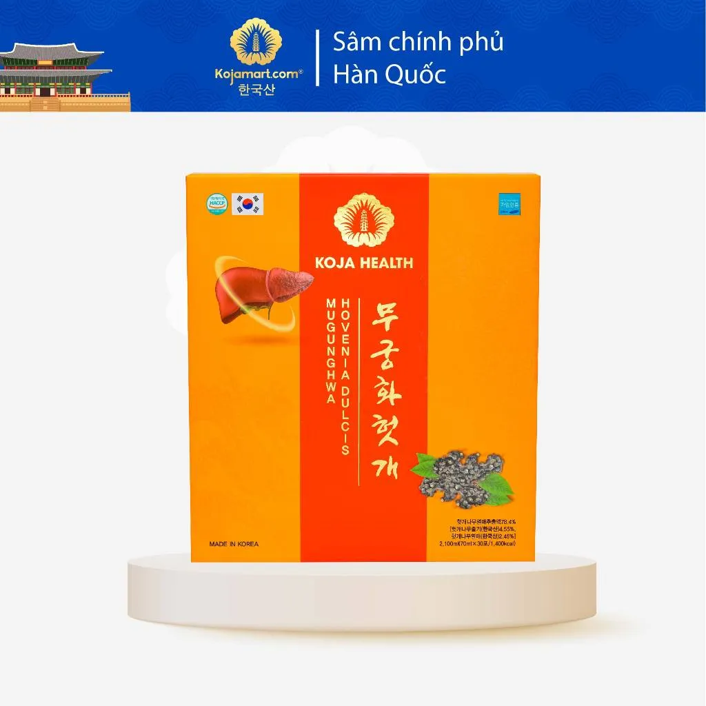 Ảnh Nước bổ gan, mát gan Hàn Quốc Mugunghwa 30 gói x 70ml Korean Red Ginseng 3
