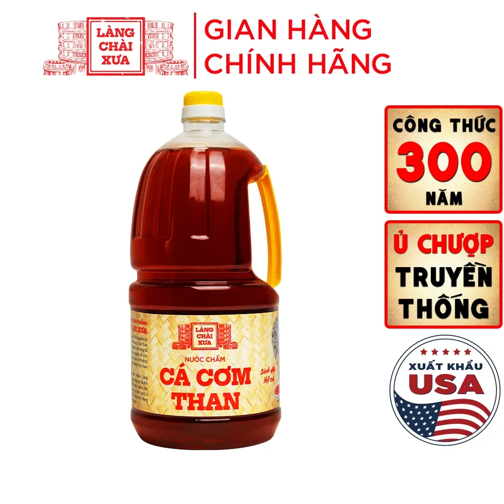 Ảnh Nước Chấm Cá Cơm Than Làng Chài Xưa chai nhựa cao cấp 2 lít/chai Đặc Biệt Thanh Dịu An toàn 1