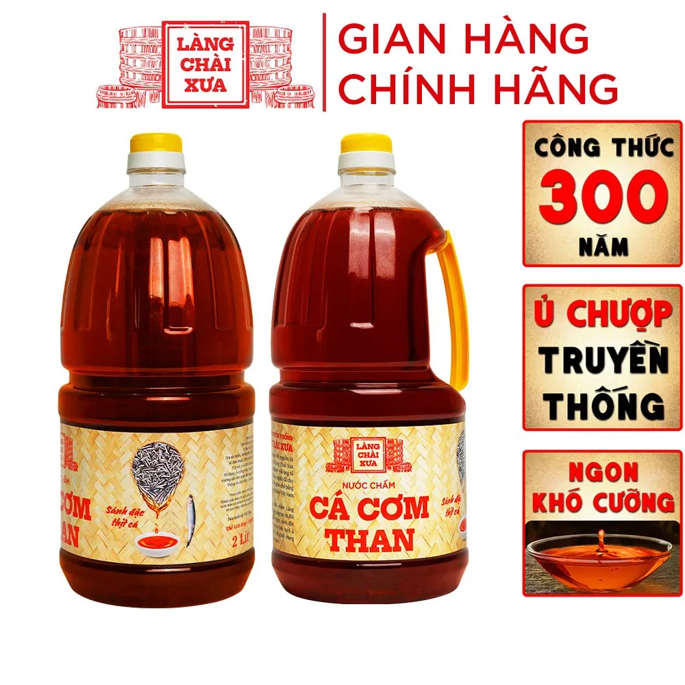 Ảnh Nước Chấm Cá Cơm Than Làng Chài Xưa chai nhựa cao cấp 2 lít/chai Đặc Biệt Thanh Dịu An toàn 3
