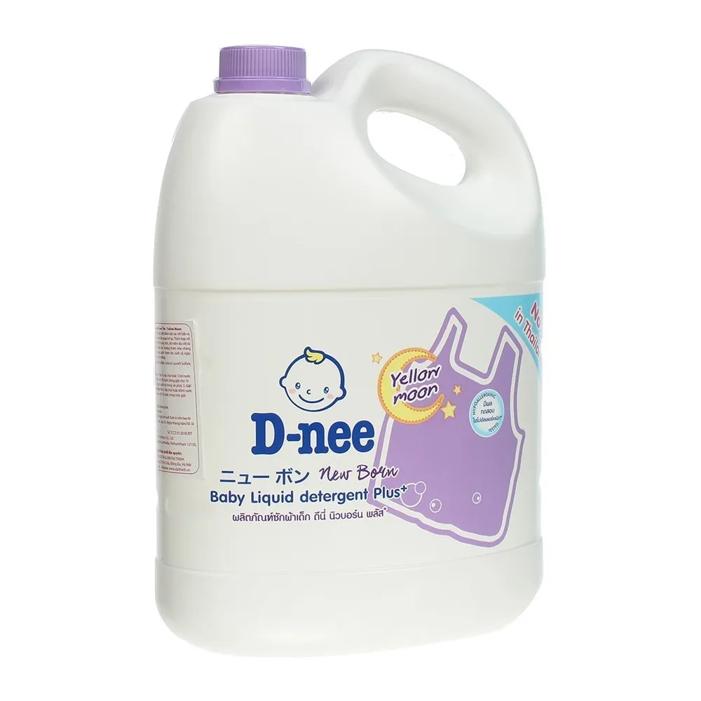 Ảnh Nước giặt quần áo em bé D-nee Tím - Yellow Moon 3L/2.8 2