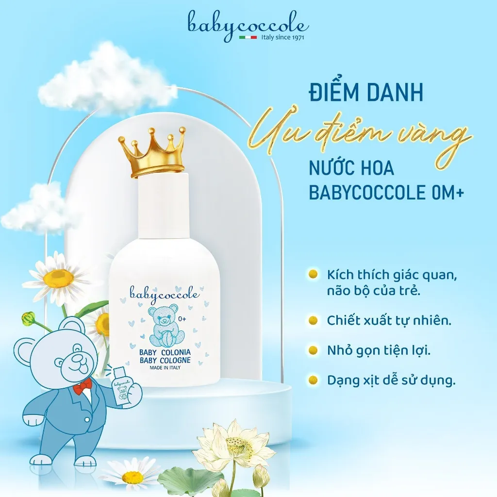 Ảnh Nước hoa cho bé Babycoccole 0M+ an toàn cho trẻ sơ sinh & em bé chiết xuất hoa sen 50ml 3