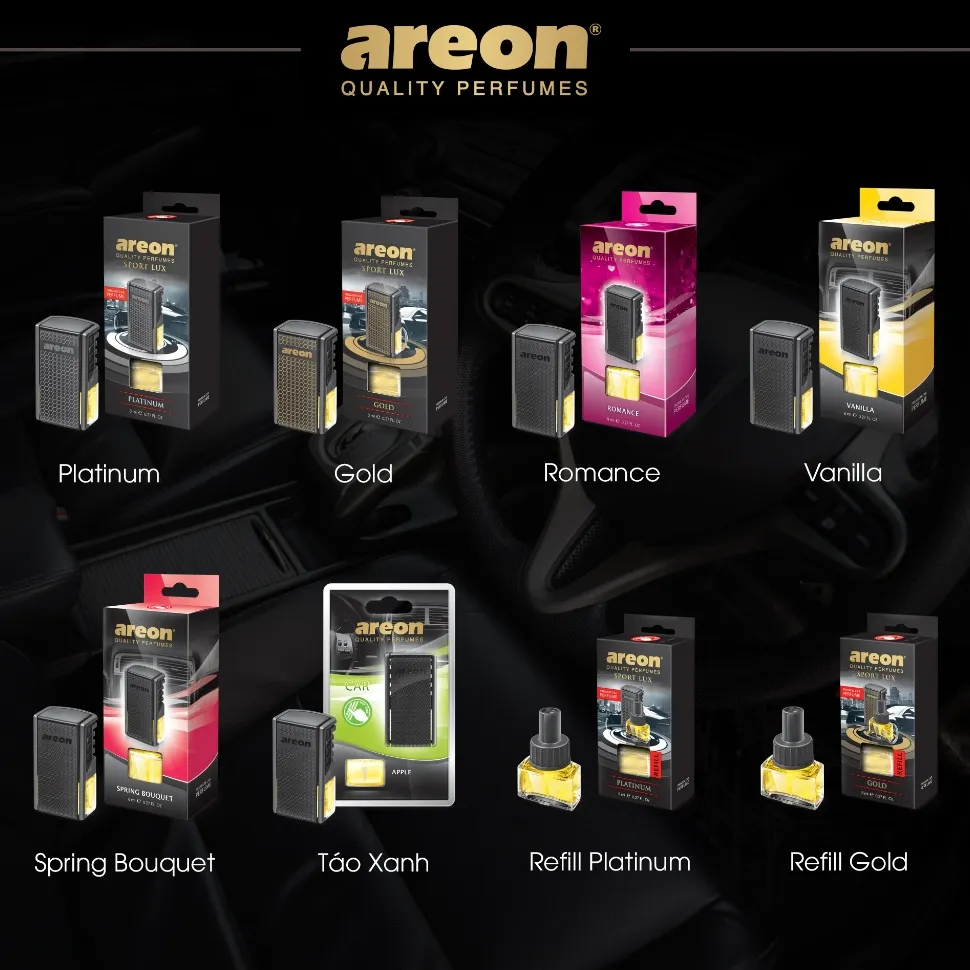 Ảnh Nước Hoa Kẹp CỬA GIÓ ĐIỀU HÒA AREON Sport Lux -  Nước hoa xe hơi Cao Cấp 2