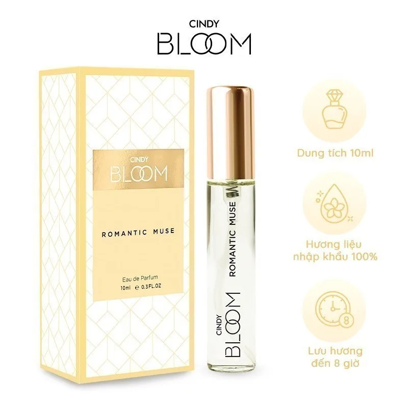 Ảnh Nước hoa nữ Cindy Bloom Romantic Muse hương quyến rũ lãng mạn 10ml 2