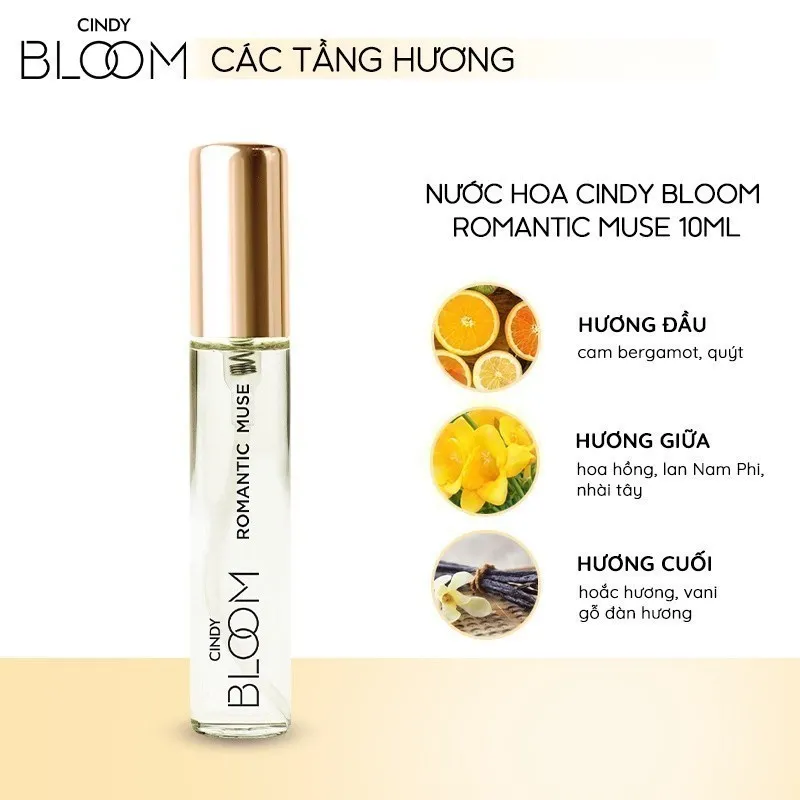 Ảnh Nước hoa nữ Cindy Bloom Romantic Muse hương quyến rũ lãng mạn 10ml 3