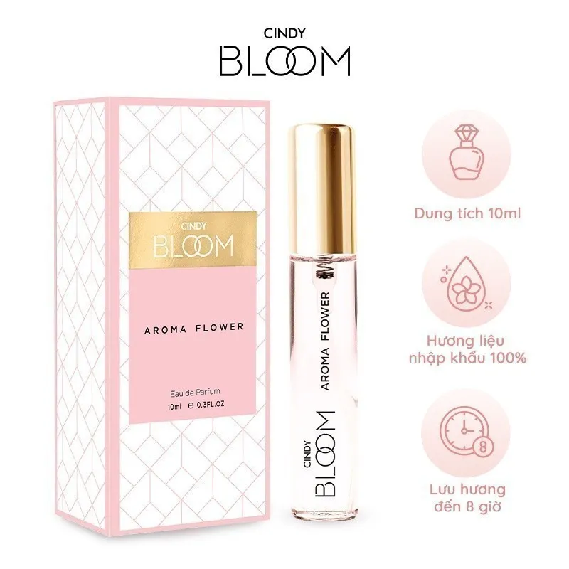 Ảnh Nước hoa nữ Cindy Bloom Aroma Flower hương ngọt ngào nữ tính 10ml 2
