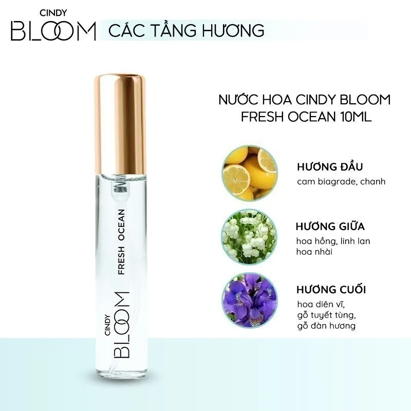 Ảnh Nước hoa nữ Cindy Bloom Fresh Ocean hương năng động trẻ trung 10ml 3