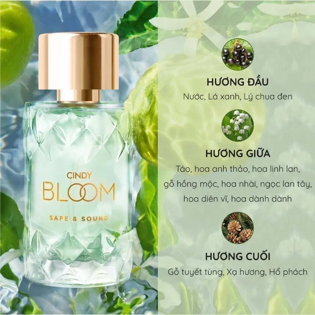 Ảnh Nước hoa nữ Cindy Bloom Safe & Sound Hương Thanh Thuần Trong Trẻo 50ml 3