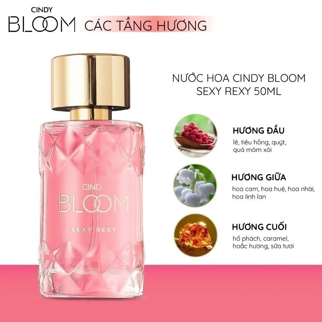 Ảnh Nước hoa nữ Cindy Bloom Sexy Rexy Hương Gợi Cảm Nóng Bỏng 50ml/chai 3