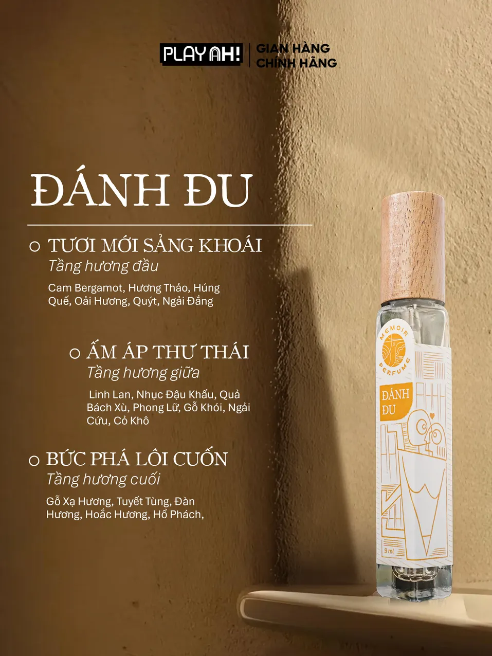 Ảnh Nước Hoa PlayAh! Memoir Eau De Parfum - Hương Đánh Đu/Cửa Son 9ml 3