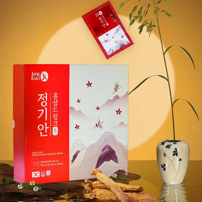 Ảnh Nước hồng sâm Hàn Quốc Jung Kian Premium Korean Red Ginseng Drink – 60 gói x 50ml 1