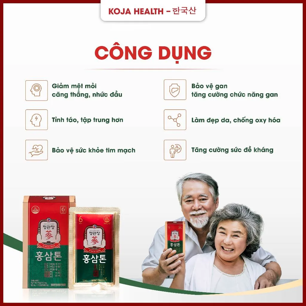 Ảnh Nước Hồng Sâm Hàn Quốc KGC Jung Kwan Jang Tonic 6 Năm Tuổi 50ml x 30 Gói 3
