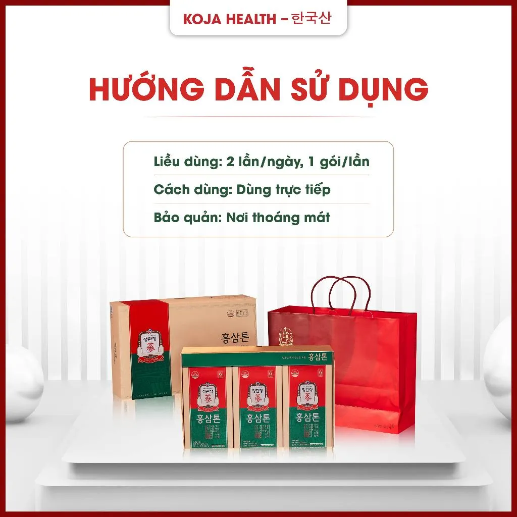 Ảnh Nước Hồng Sâm Hàn Quốc KGC Jung Kwan Jang Tonic 6 Năm Tuổi 50ml x 30 Gói 4