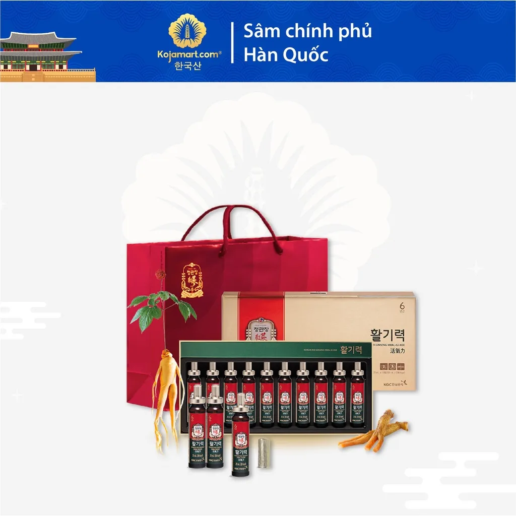 Ảnh Nước Hồng Sâm Hàn Quốc KGC Jung Kwan Jang Vital Tonic 20ml x 10 Ống 4