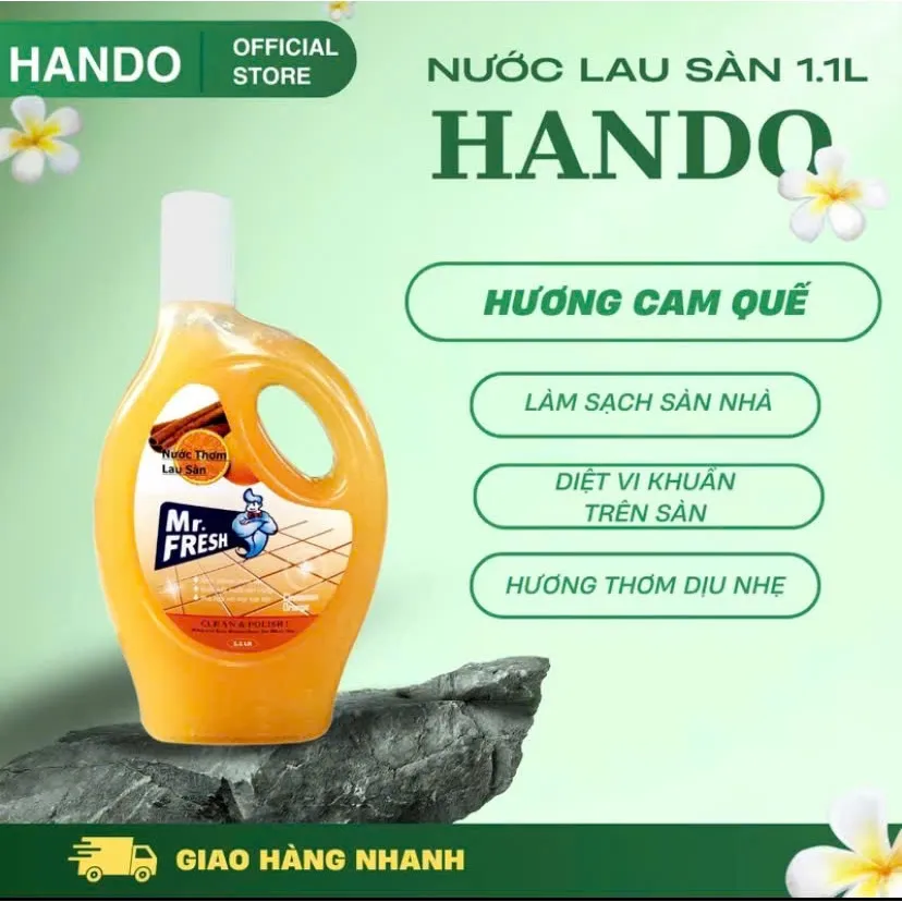 Ảnh Nước lau sàn đậm đặc Mr.Fresh 1.1L  sạch thơm tươi mát 2