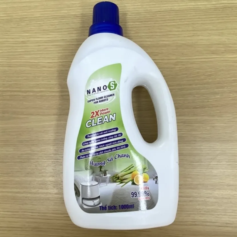 Ảnh Nước Lau Sàn Cho Robot Hút Bụi NaNo Hương Sả Chanh Chai 1 Lít - Hương Sả Chanh 2