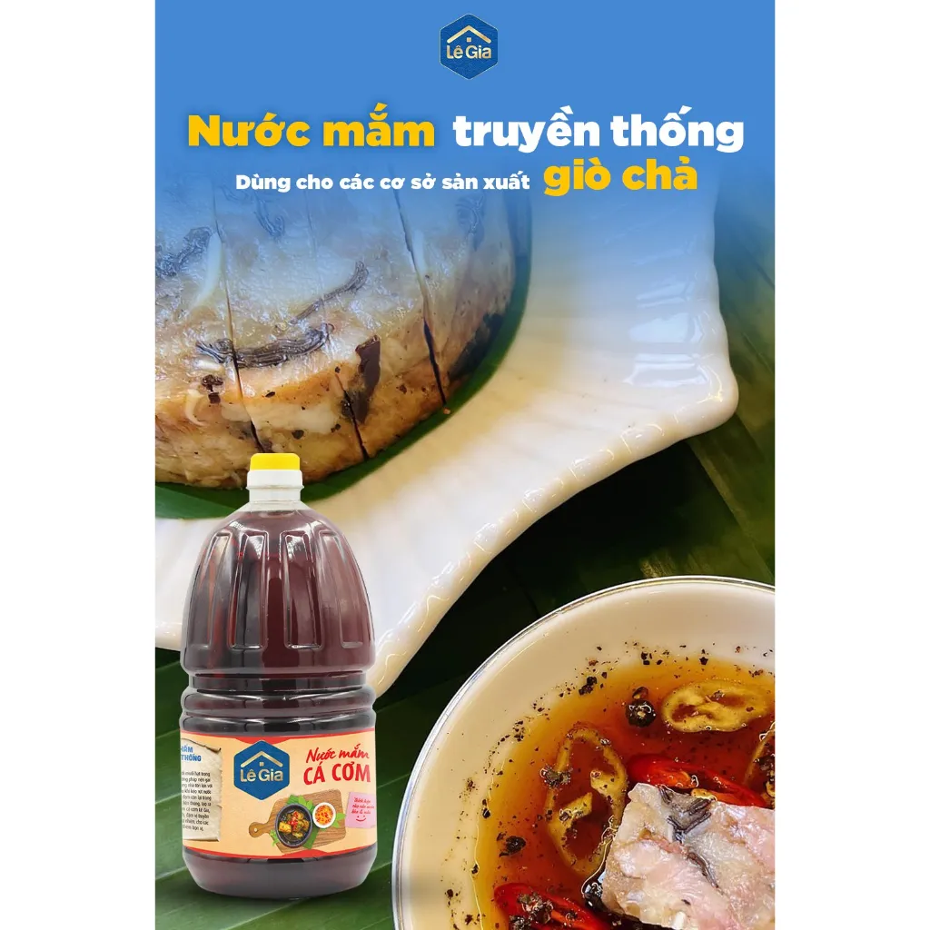 Ảnh Nước mắm cá cơm Lê Gia can 2l - kho nấu tiết kiệm chuyên dùng kênh Phở và nhà hàng 3
