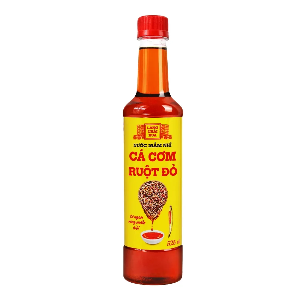 Ảnh Nước mắm nhỉ cá cơm ruột đỏ Làng Chài Xưa 525ml/chai cá ngon vùng nước trồi 300 năm truyền thống 3