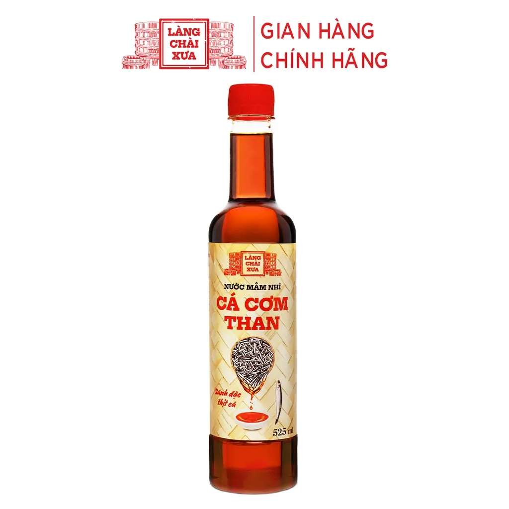 Ảnh Nước mắm nhỉ cá cơm than Làng Chài Xưa 525ml (01 chai) sánh đặc thịt cá 300 năm truyền thống 3