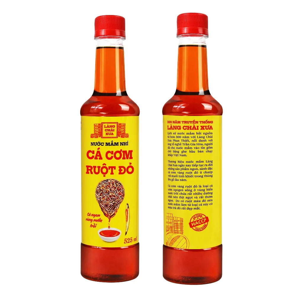 Ảnh Nước Mắm Nhỉ Làng Chài Xưa Cá Cơm Than, Tôm Biển, Cá Cơm Ruột Đỏ 525ml/chai nhựa cao cấp, tiết kiệm 4