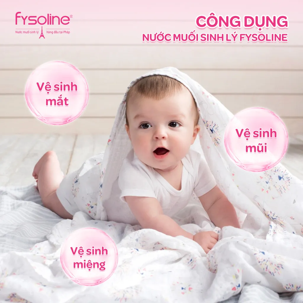 Ảnh Nước muối sinh lý Fysoline Pháp - Vệ sinh mắt, mũi, miệng cho bé hàng ngày - Hộp 40 ống x 5ml 3