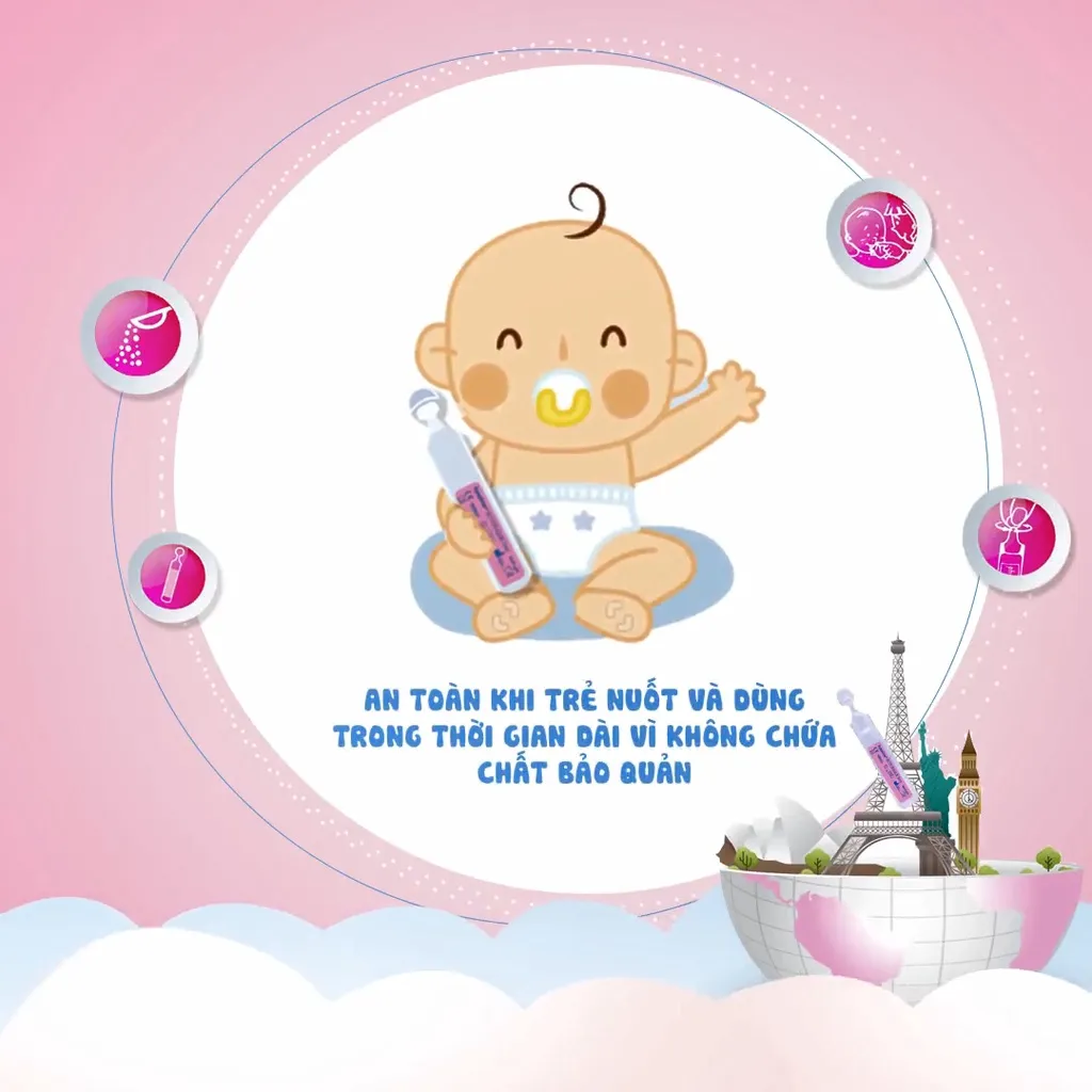 Ảnh Nước muối sinh lý Pháp Fysoline vệ sinh mắt, mũi, miệng cho bé hộp 5 ống x 5ml 4