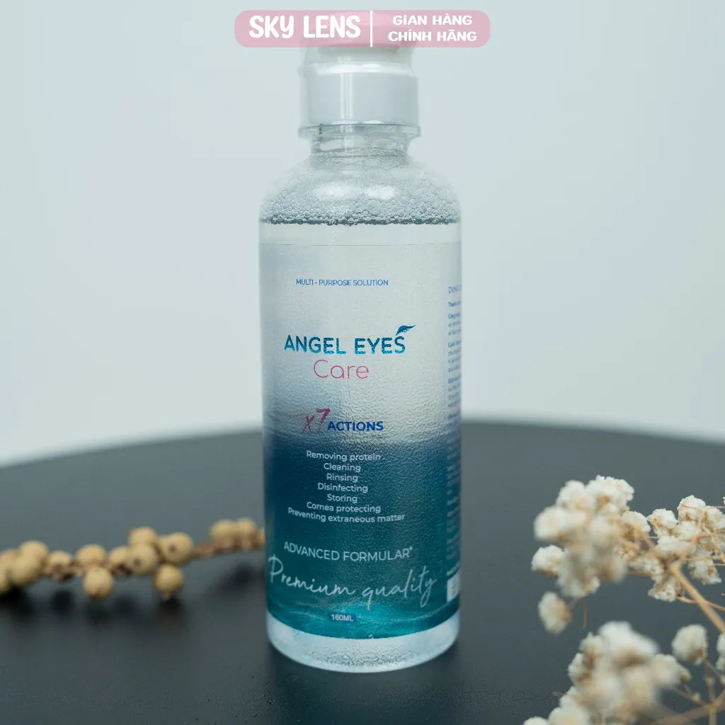 Ảnh Nước ngâm lens siêu cấp ẩm Sky Contact lens model  Angel Eyes Care dung tích 150 ml và 360 ml 1