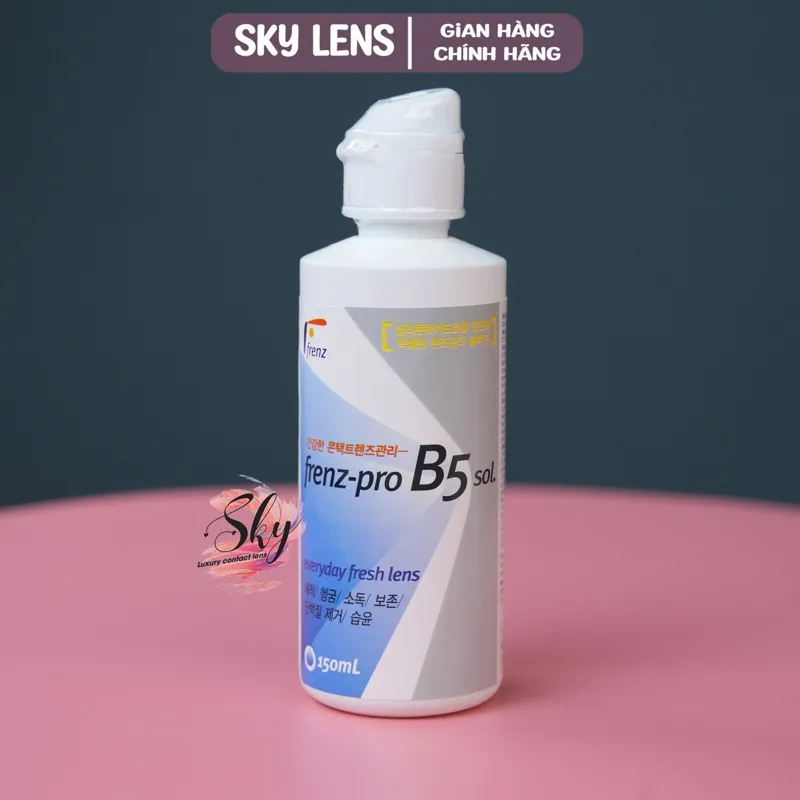 Ảnh Nước ngâm, rửa lens chuyên dụng Sky Contact lens mdel Fresh eyes 150ml | Video-Ảnh Thật của sản phẩm 4
