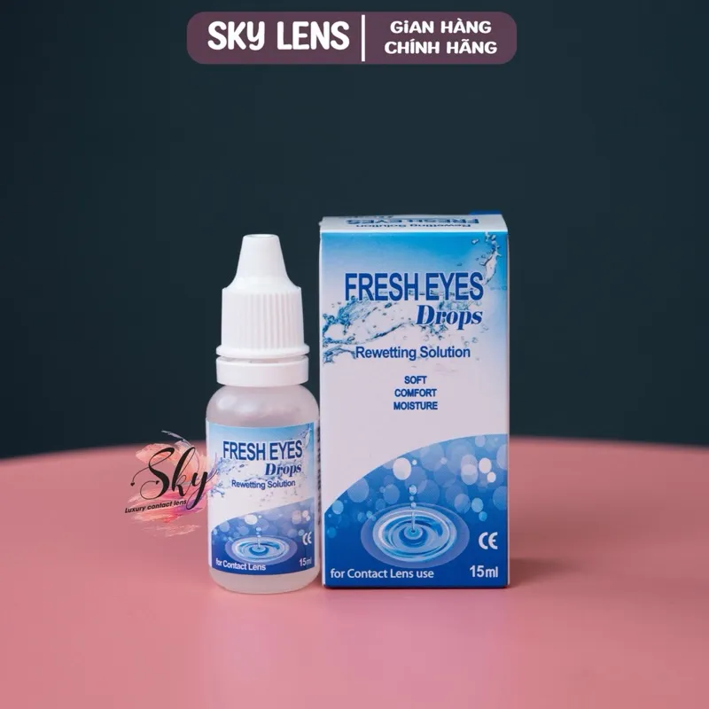Ảnh Nước nhỏ mắt chuyên dụng cho lens Sky Contact lens 15 ml ( nước mắt nhân tạo) 2