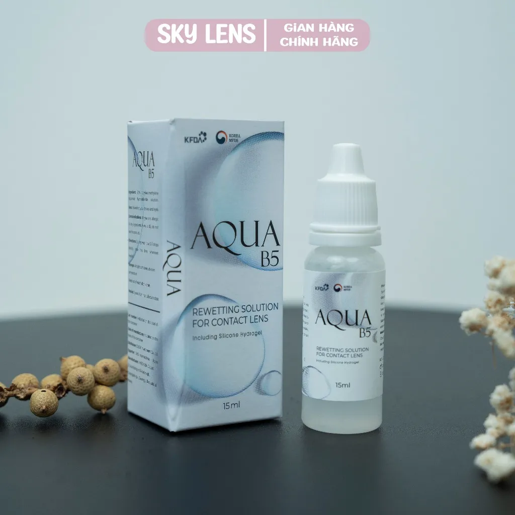 Ảnh Nước nhỏ mắt lens Aqua B5 15ml cao cấp cho mắt nhạy cảm 1