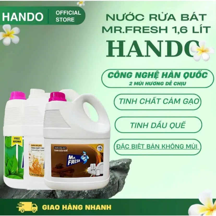 Ảnh Nước rửa bát siêu đậm đặc an toàn Mr Fresh Korea 3,8L 1