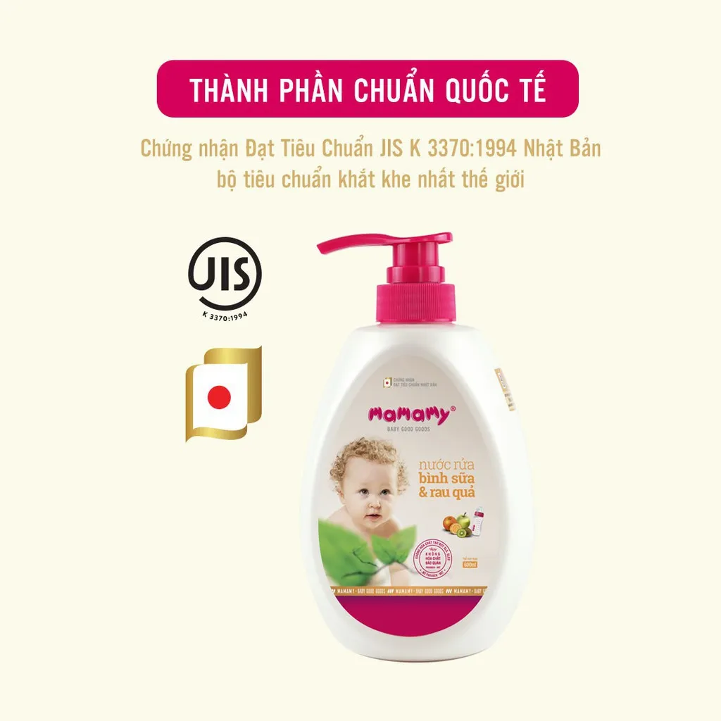 Ảnh -Nước rửa bình sữa Mamamy an toàn cho bé, rửa được rau củ quả thành phần thiên nhiên, an toàn 4
